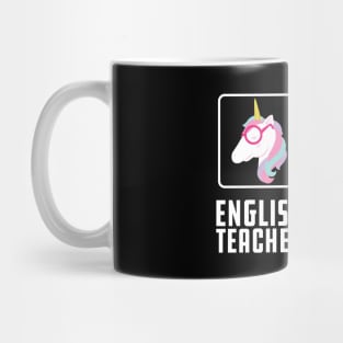 English Teacher Unicorn Mug